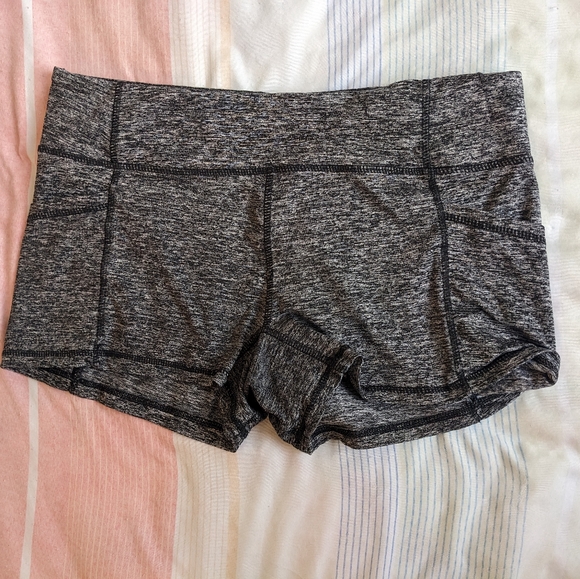 Pants - Salt and Pepper Grey Stretchy Shorts